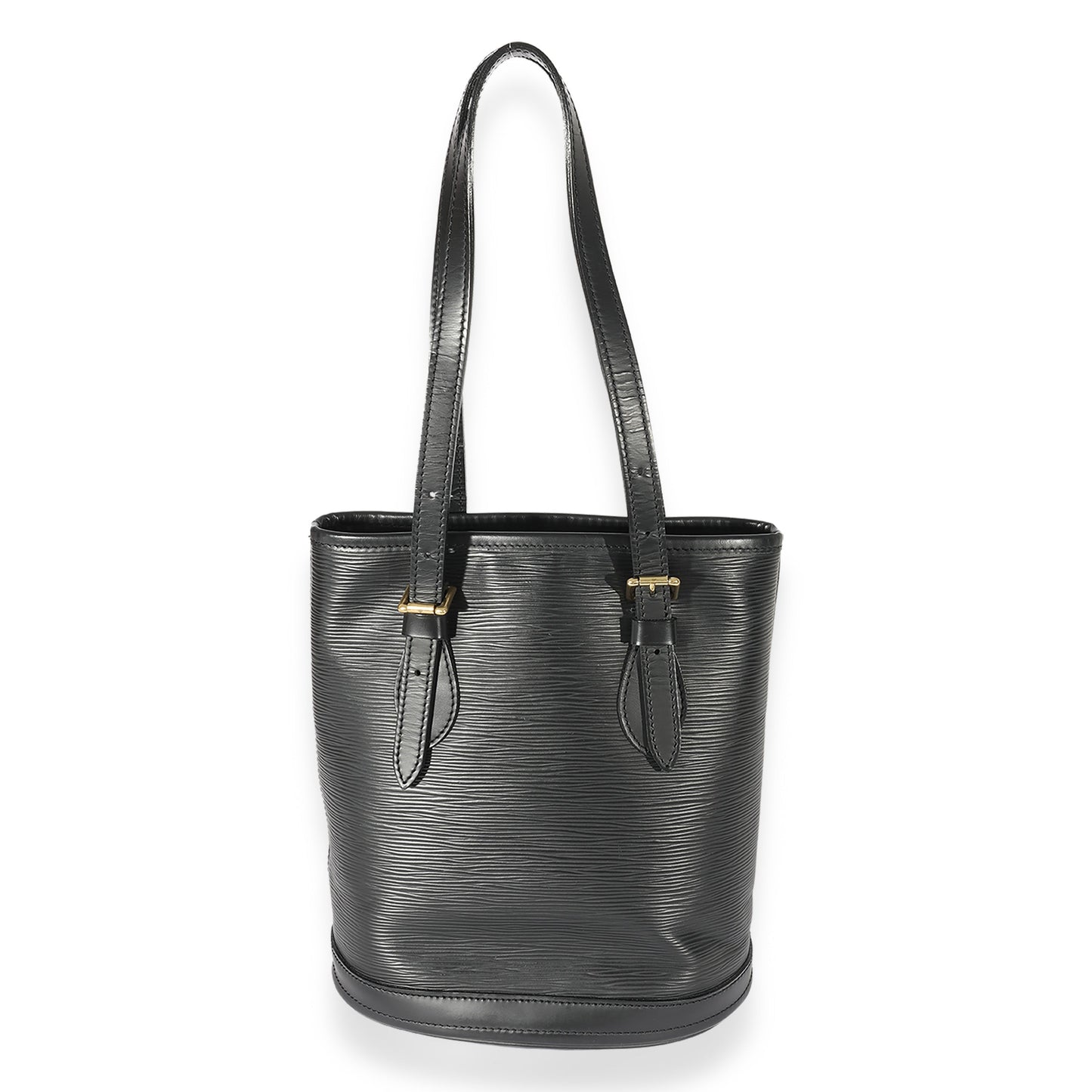 Louis Vuitton Black Epi Leather Petit Bucket Bag