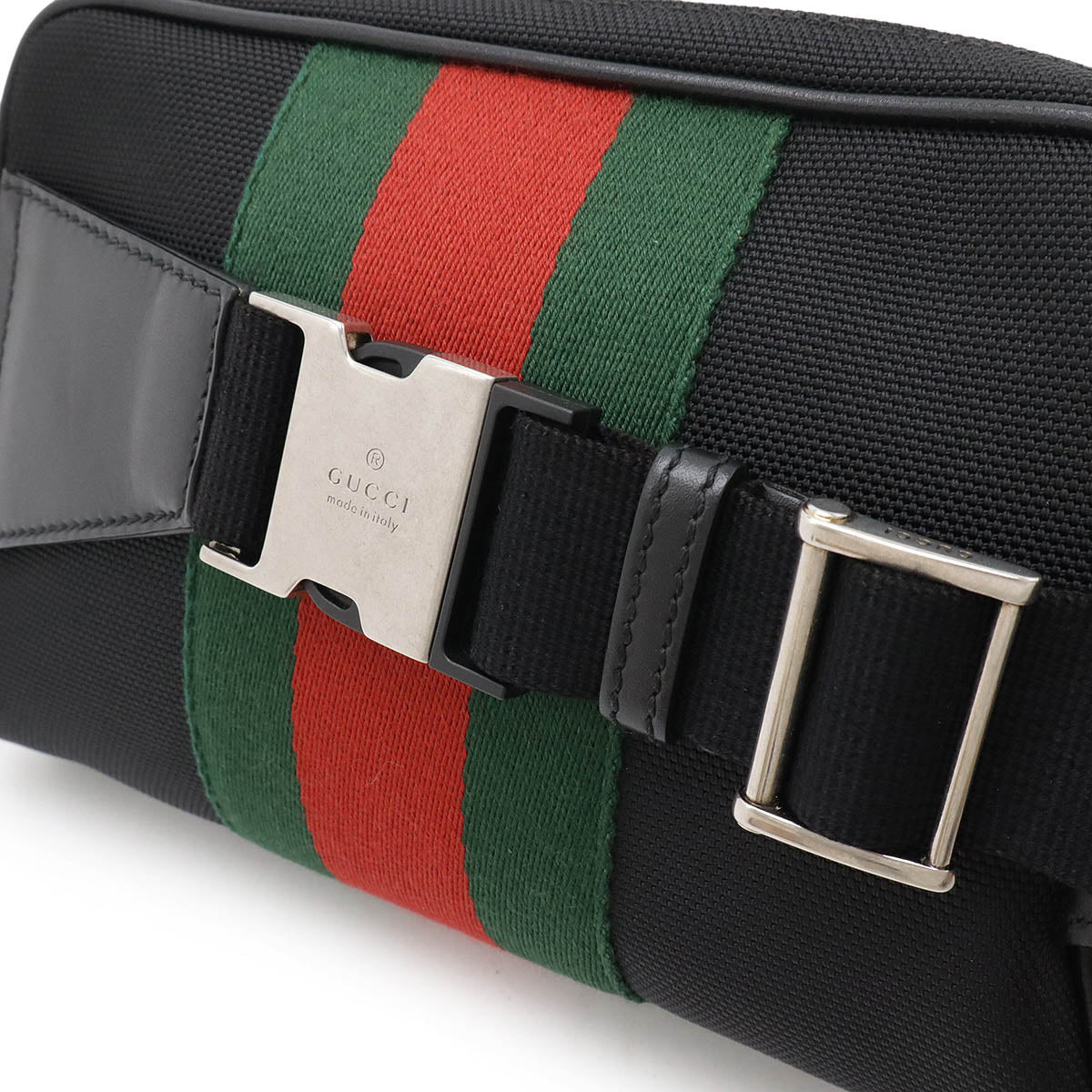 Gucci Sheline Line Nylon Canvas Waist Bag