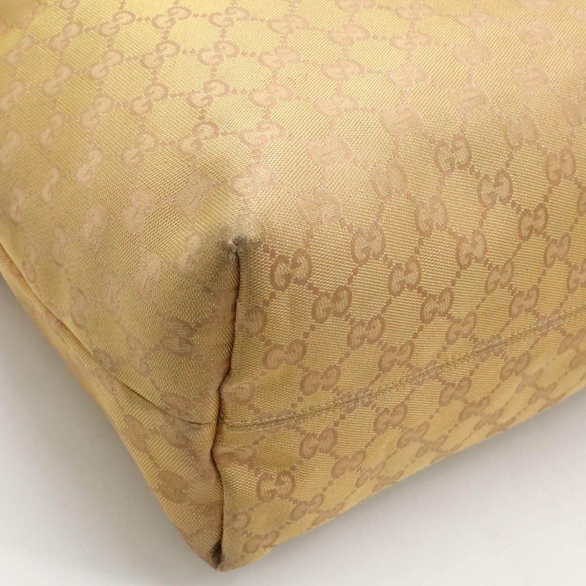 Gucci GG Canvas Metallic Leather 2way Bag