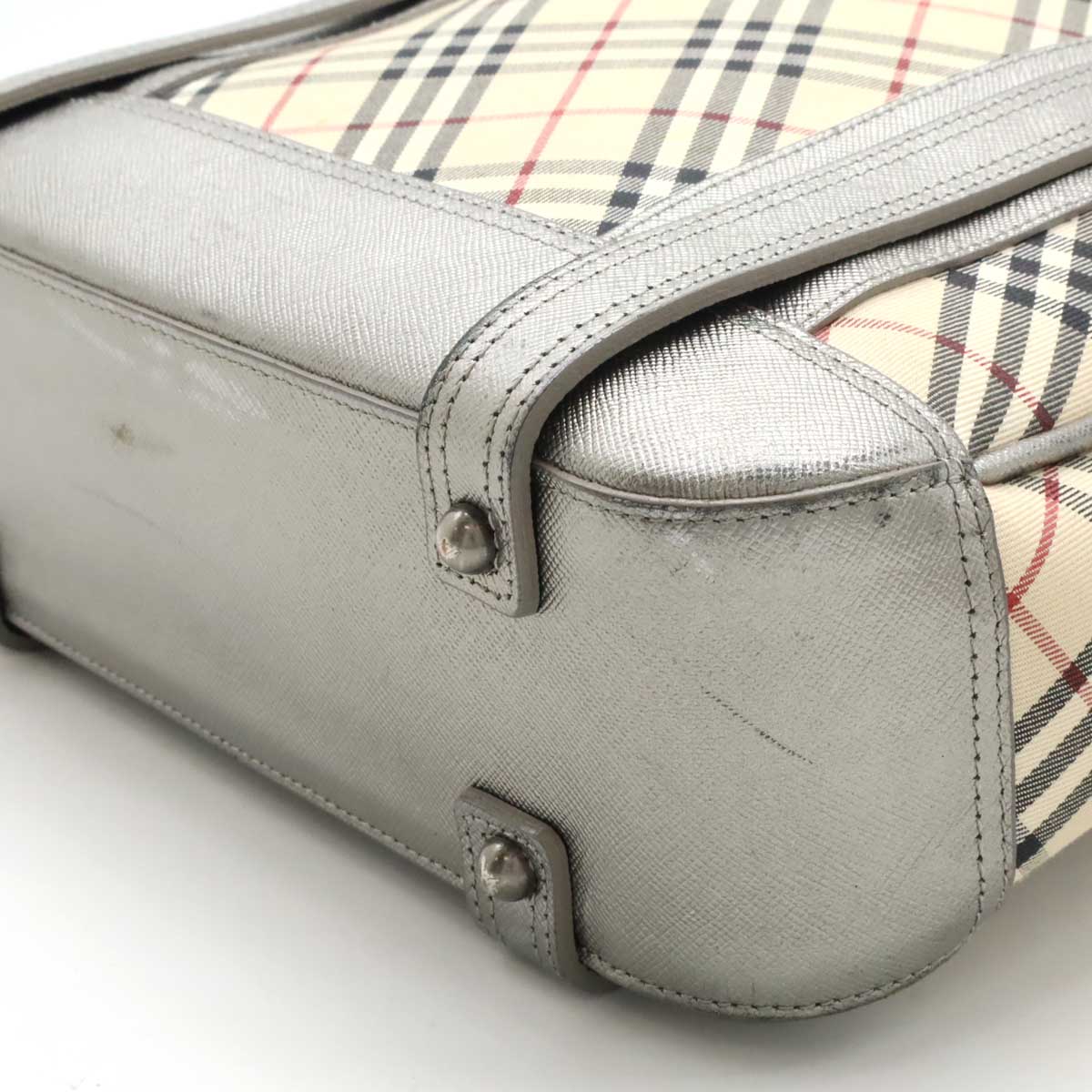Burberry Nova Check Canvas Shoulder Bag