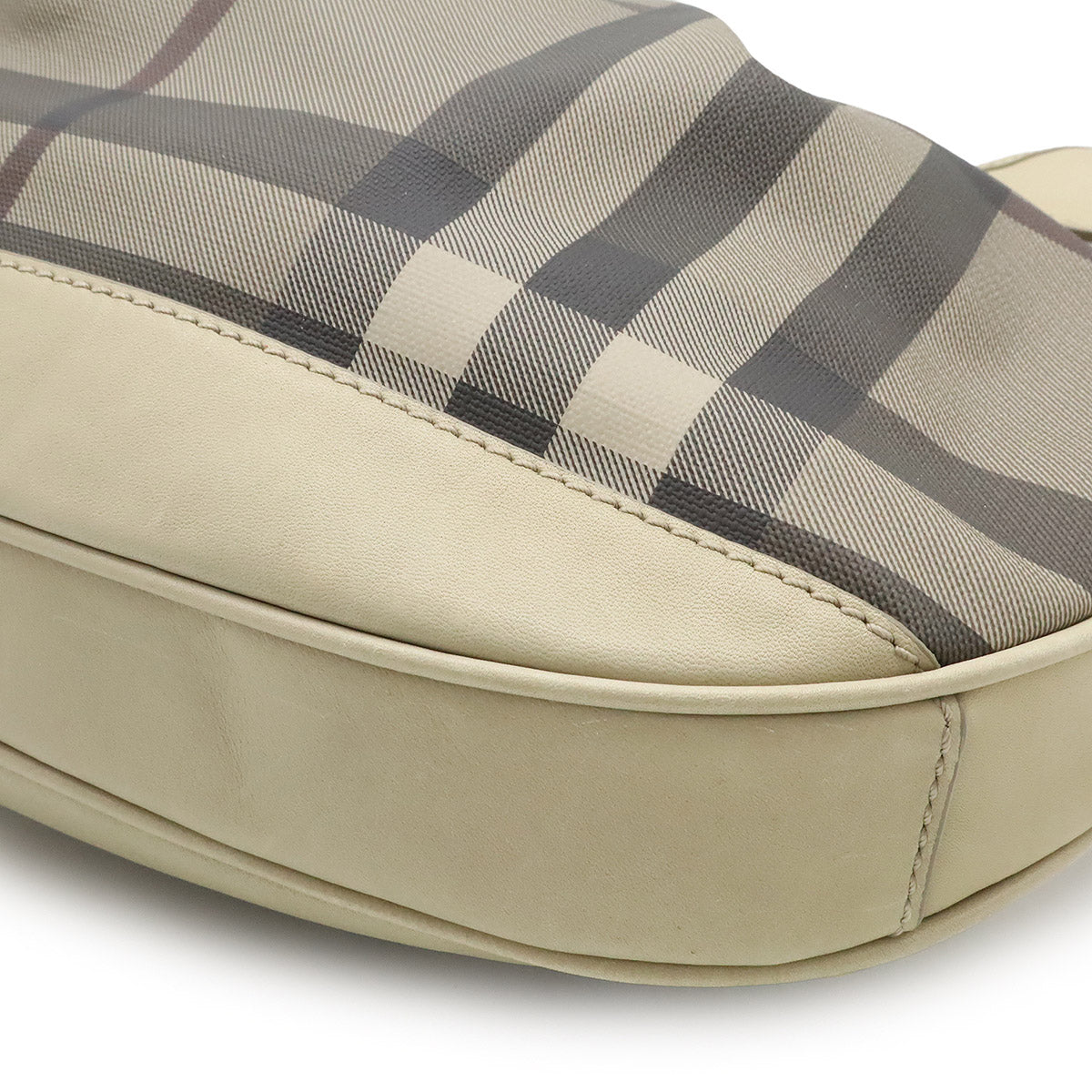 Burberry Check PVC Leather Shoulder Bag