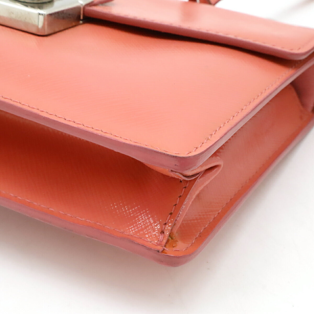 Prada Saffiano Vernic 2way Handbag