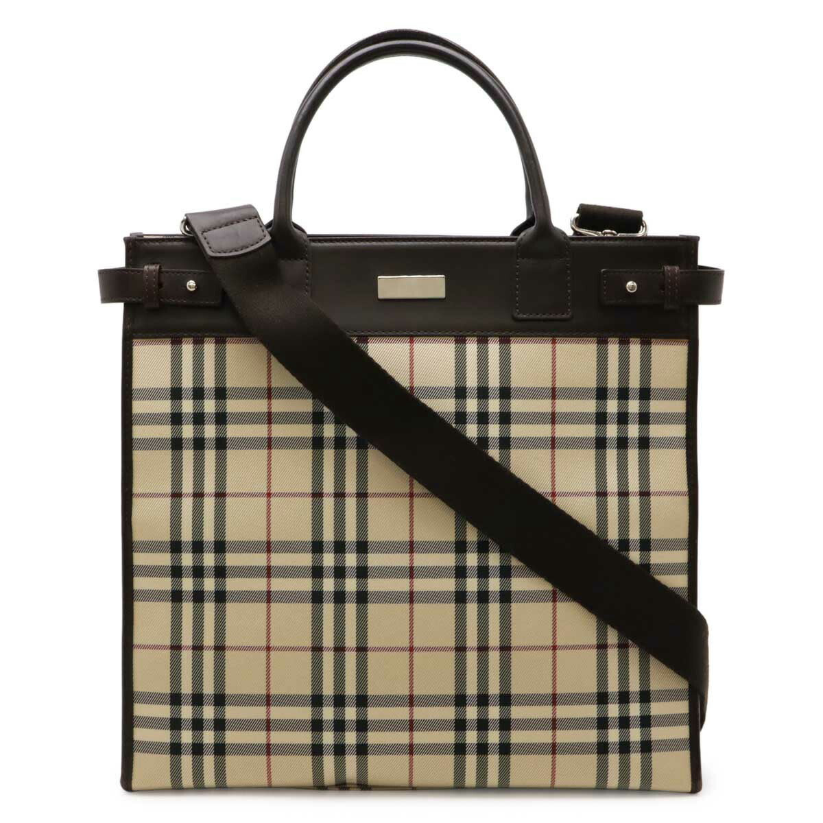 Burberry Nova Check Nylon Canvas 2way Tote Bag