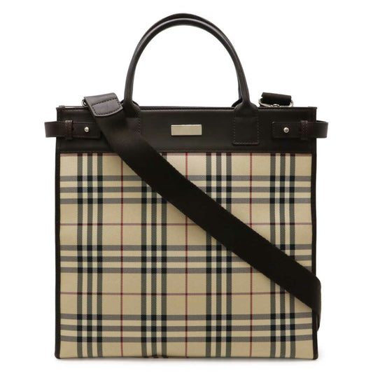Burberry Nova Check Nylon Canvas 2way Tote Bag