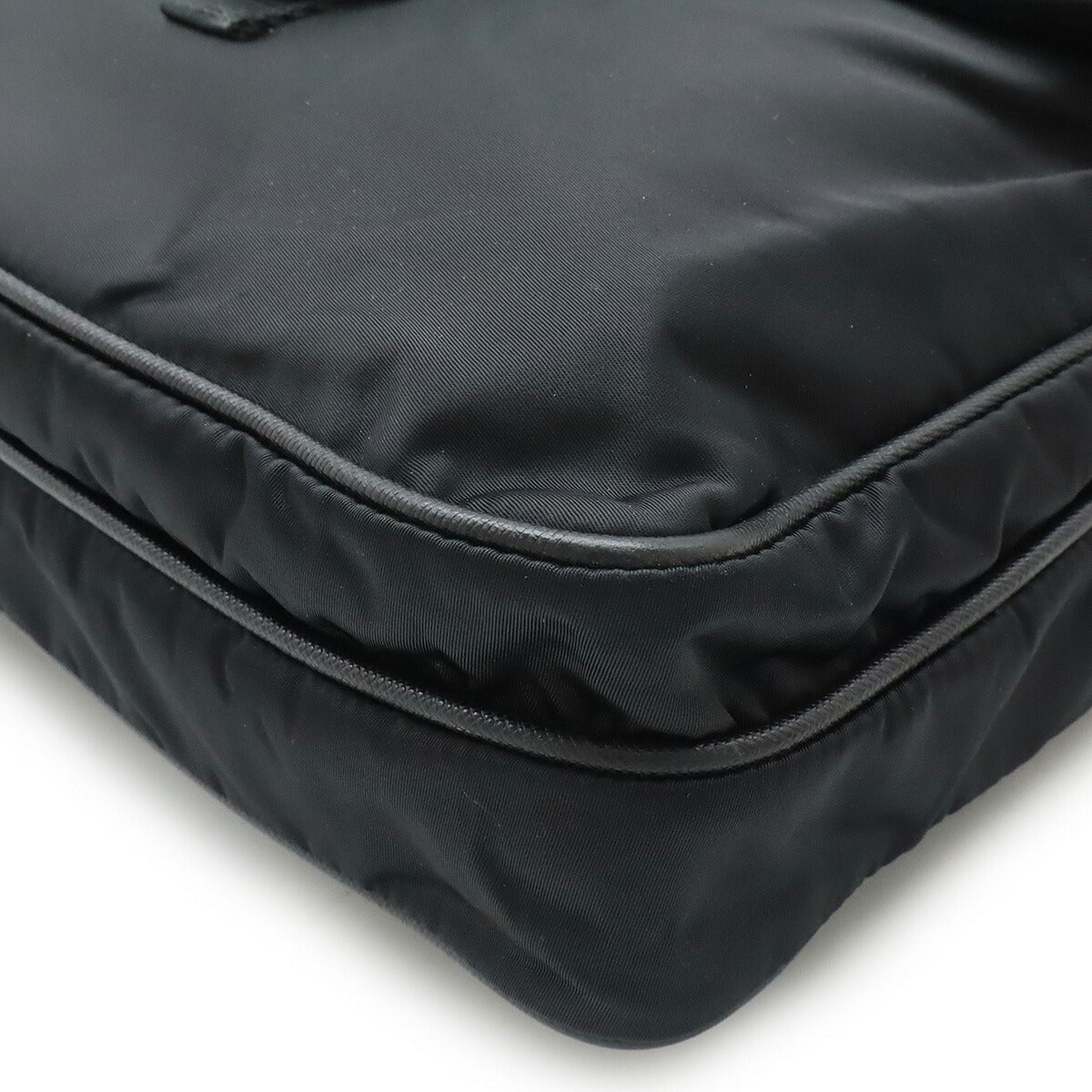 Prada Nylon Leather Shoulder Bag