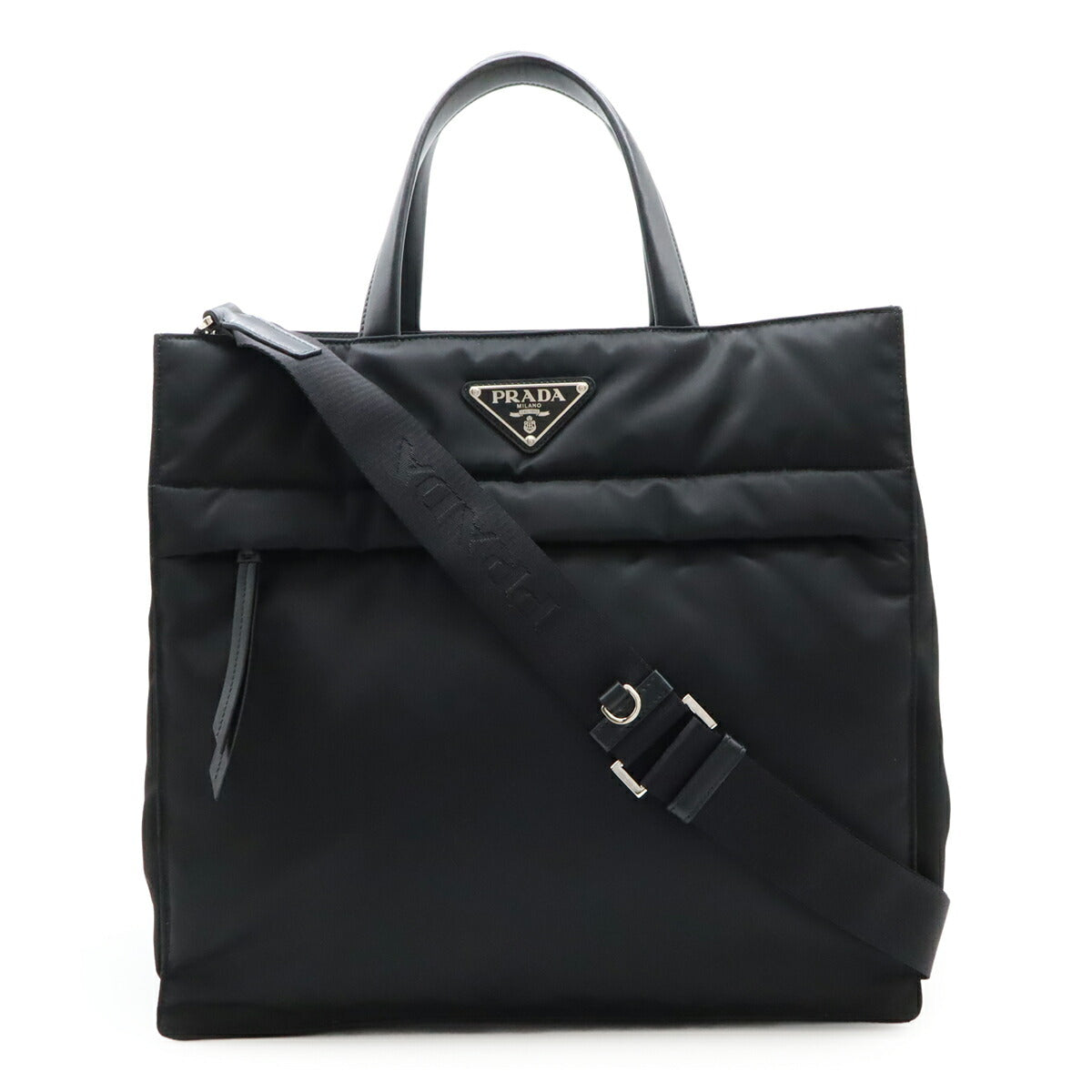 Prada TESSUTO+VITELLO 2way tote bag