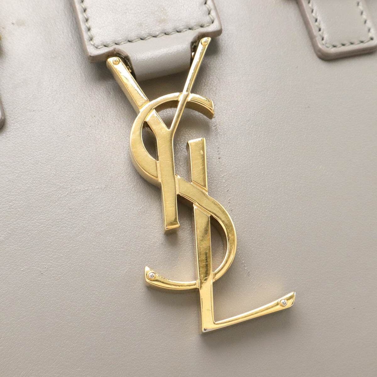 Saint Laurent Baby Cabas Leather 2way Bag