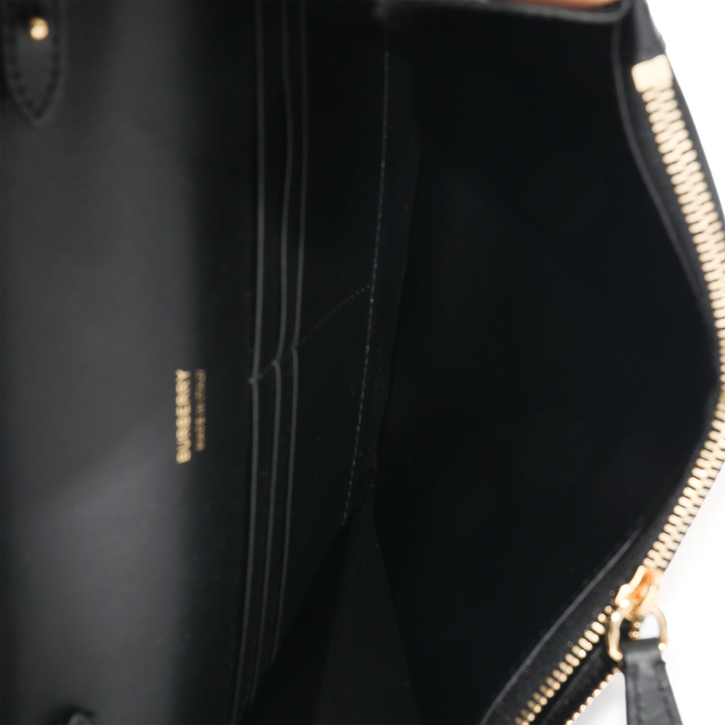 Burberry Black Smooth Leather TB Mini Flat Bag