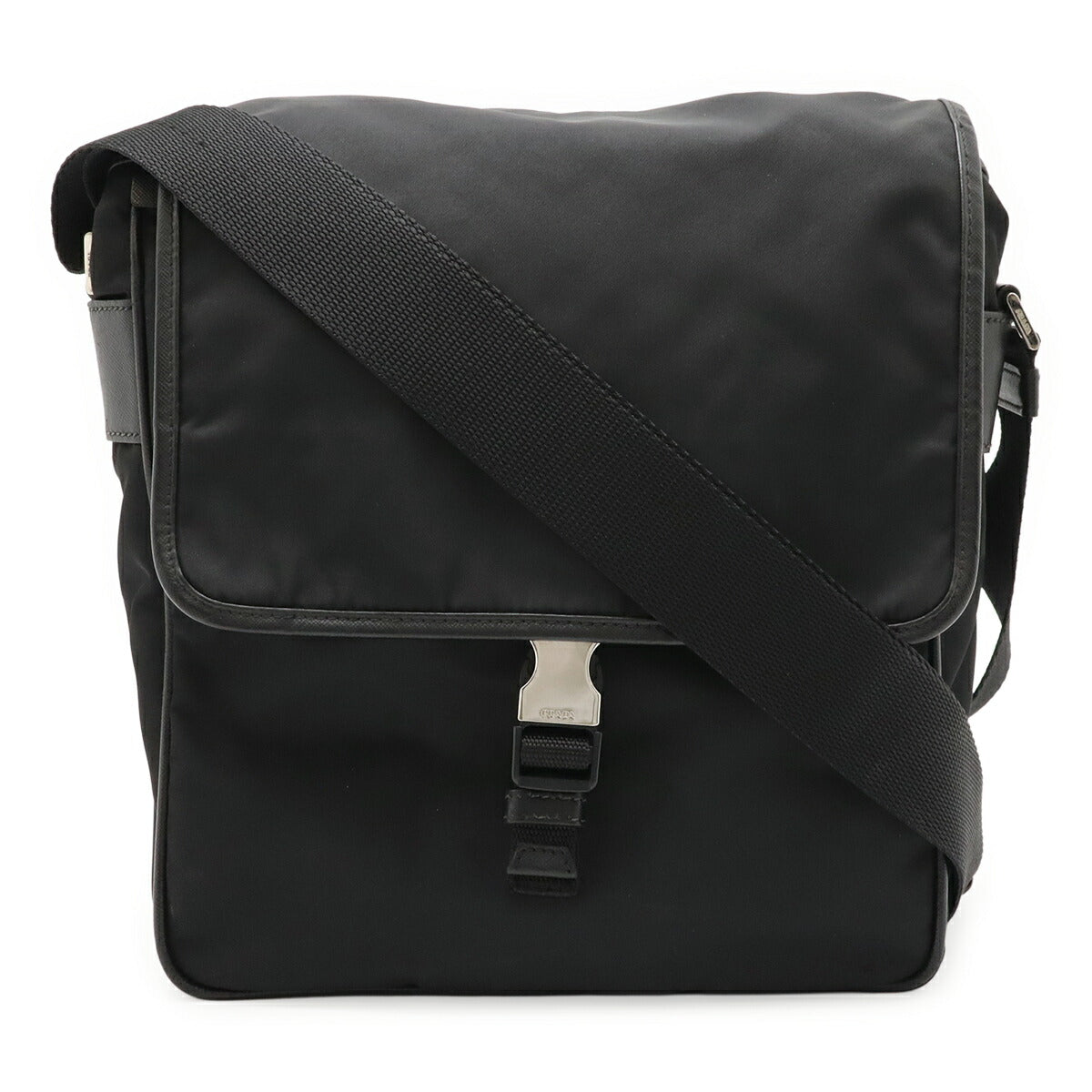 Prada Nylon Leather Messenger Bag