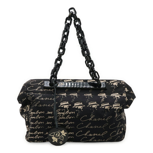Chanel Camellia 2way bag Canvas
