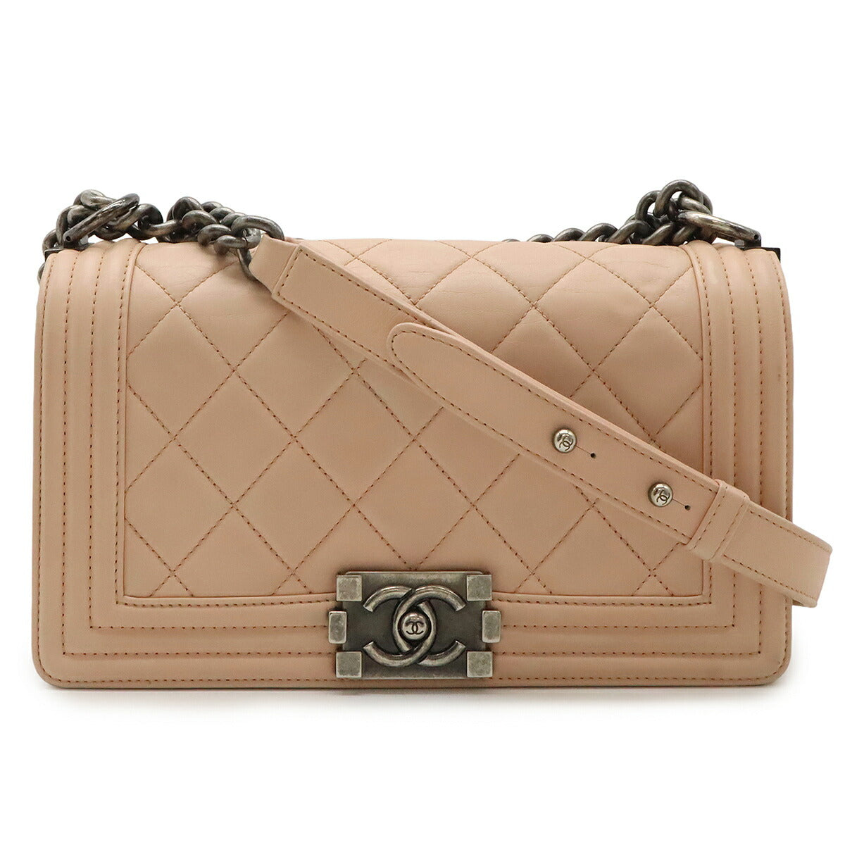 Chanel Boy Chanel Lambskin Shoulder Bag