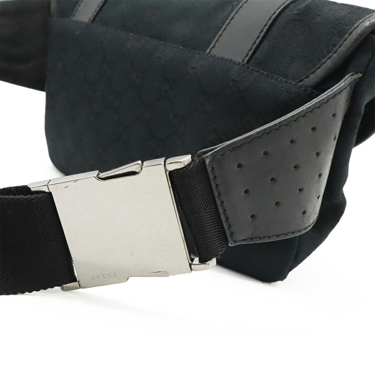 Gucci GG Canvas Leather Waist Bag