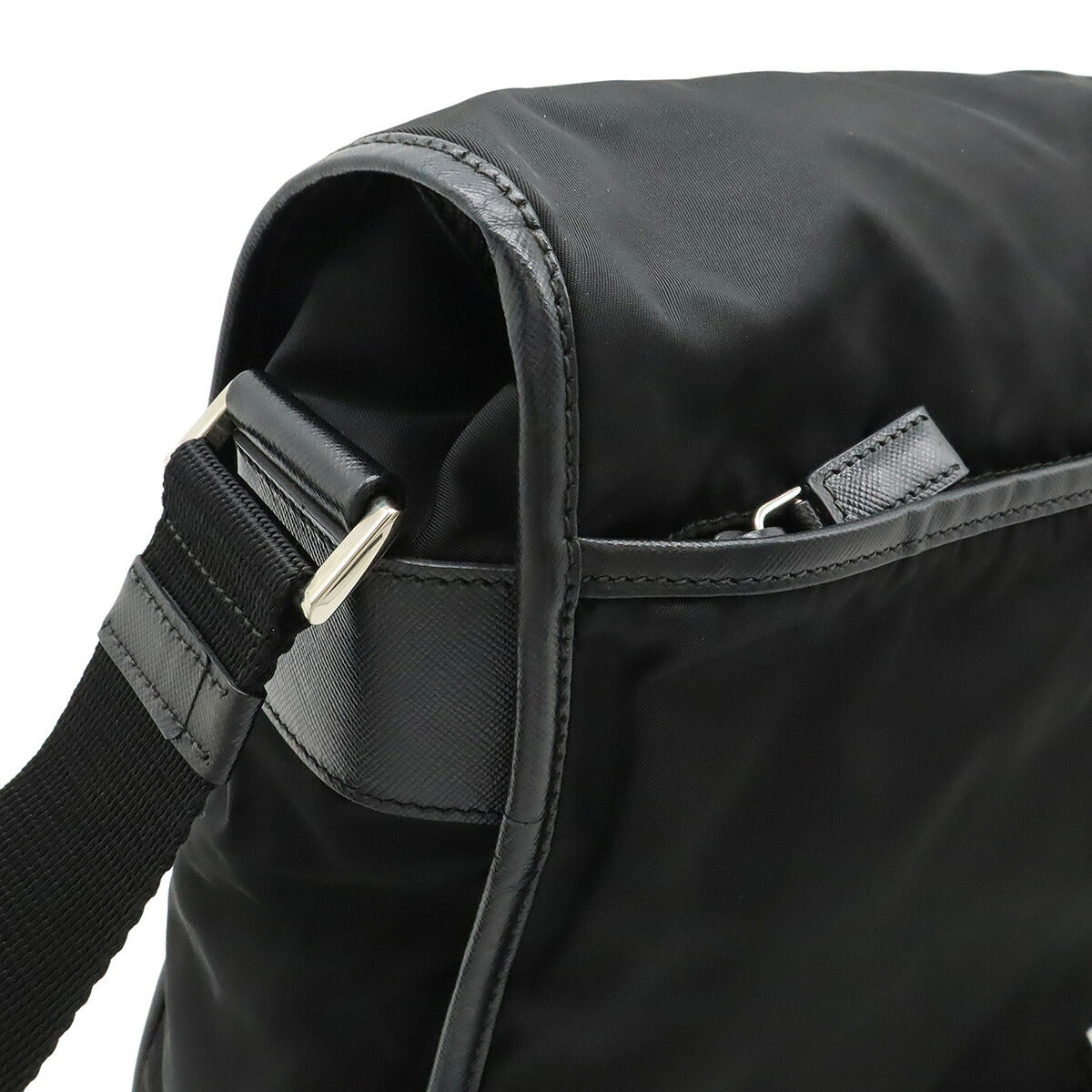 Prada Nylon Leather Messenger Bag