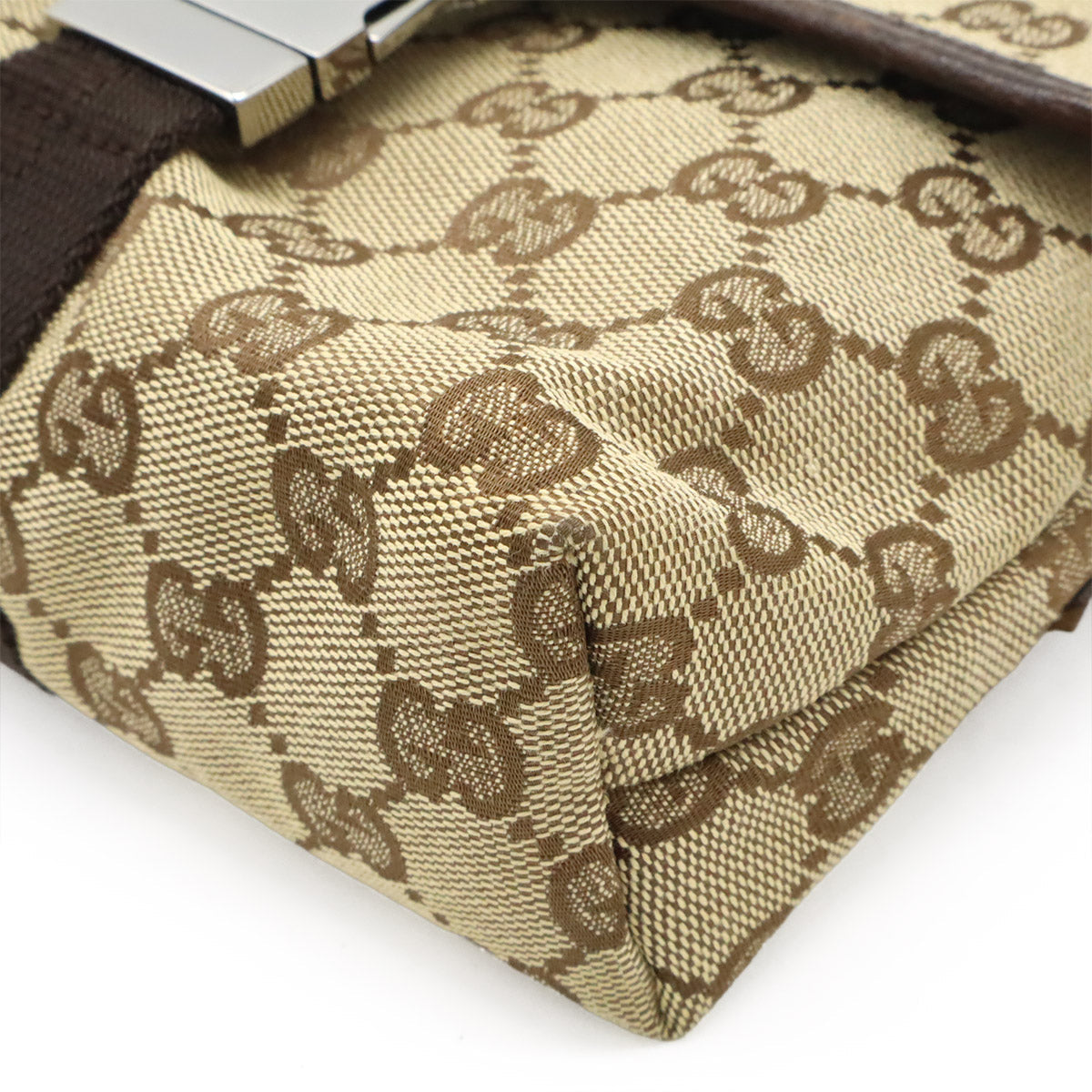 Gucci GG Canvas Leather Waist Bag