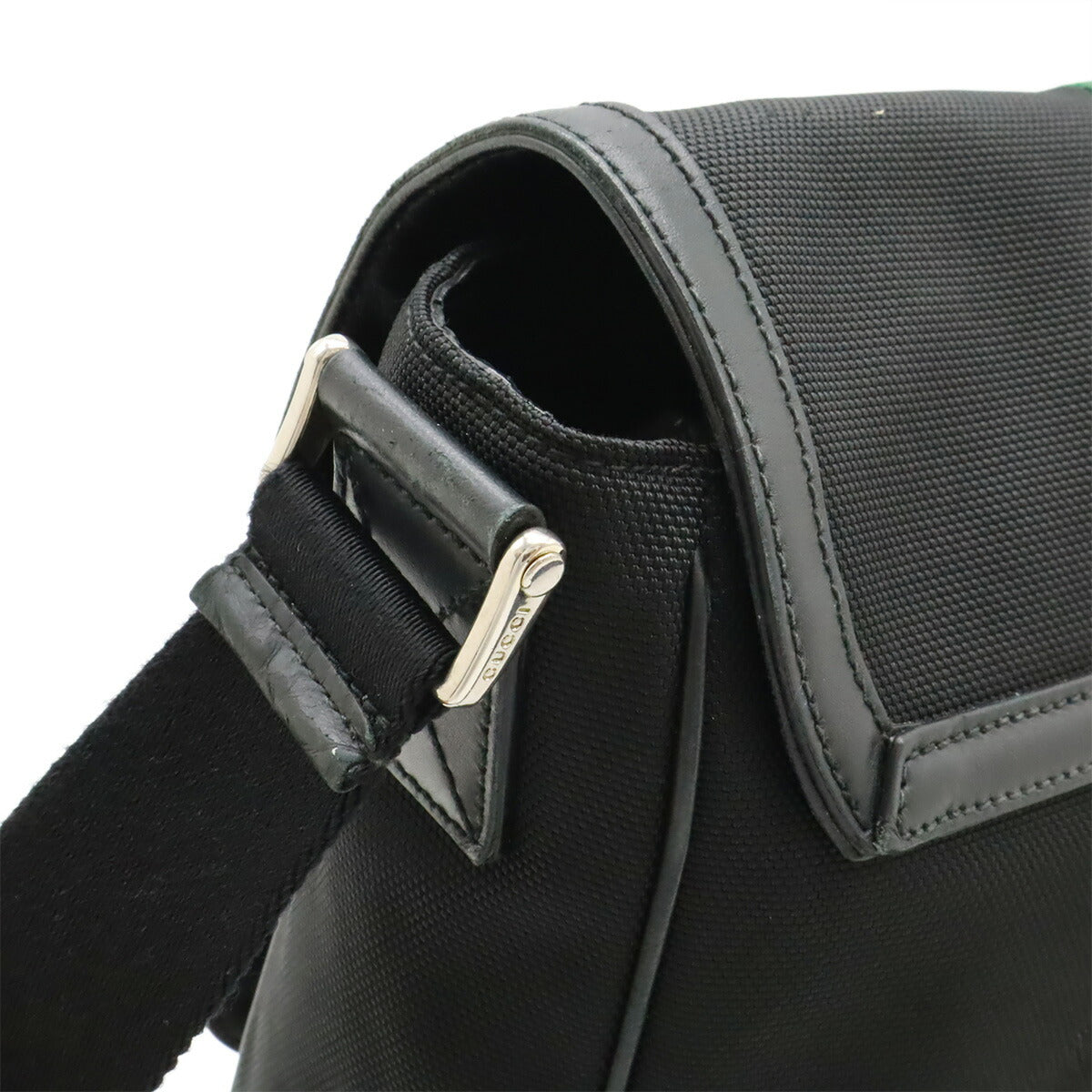 Gucci Web Stripe Nylon Canvas Shoulder Bag