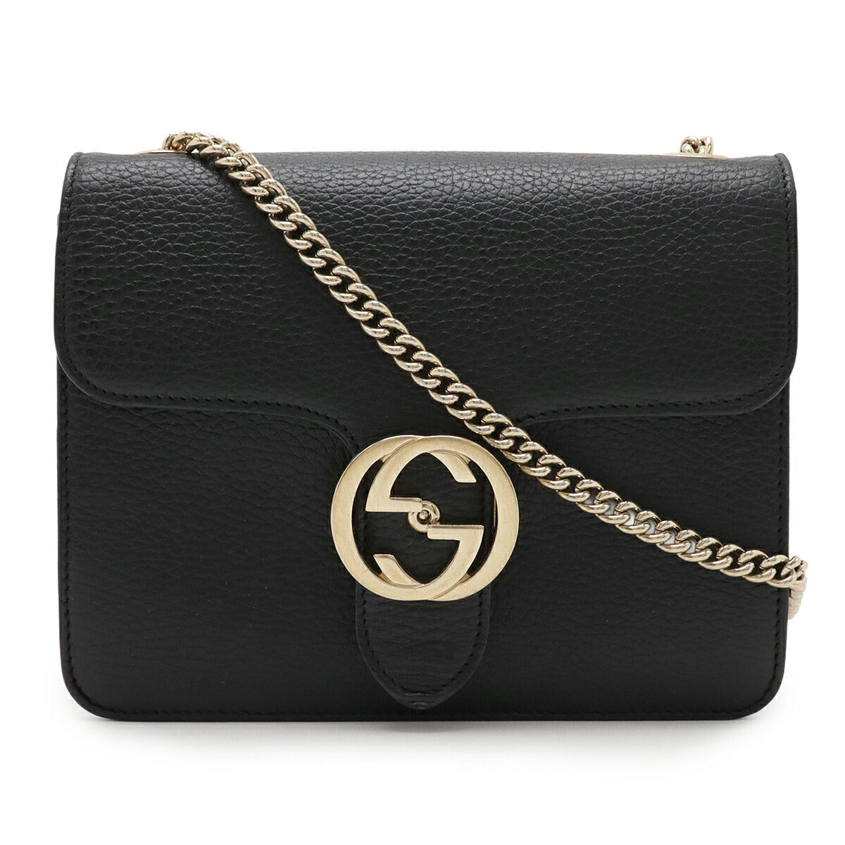 Gucci Interlocking G Leather Shoulder Bag
