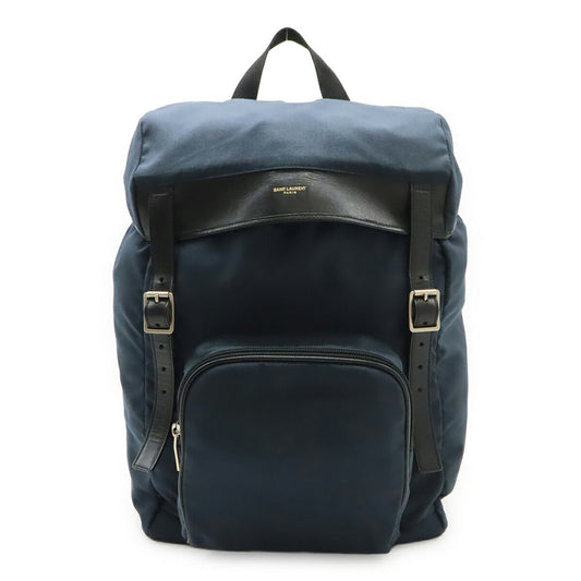 Saint Laurent Hunting Backpack Canvas Leather Backpack