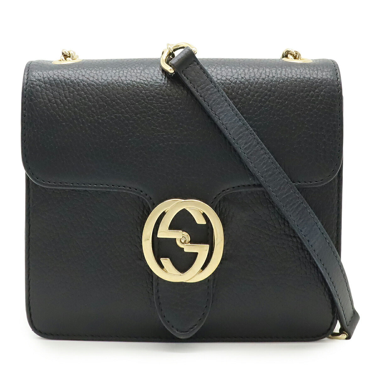 Gucci Interlocking G Leather Shoulder Bag