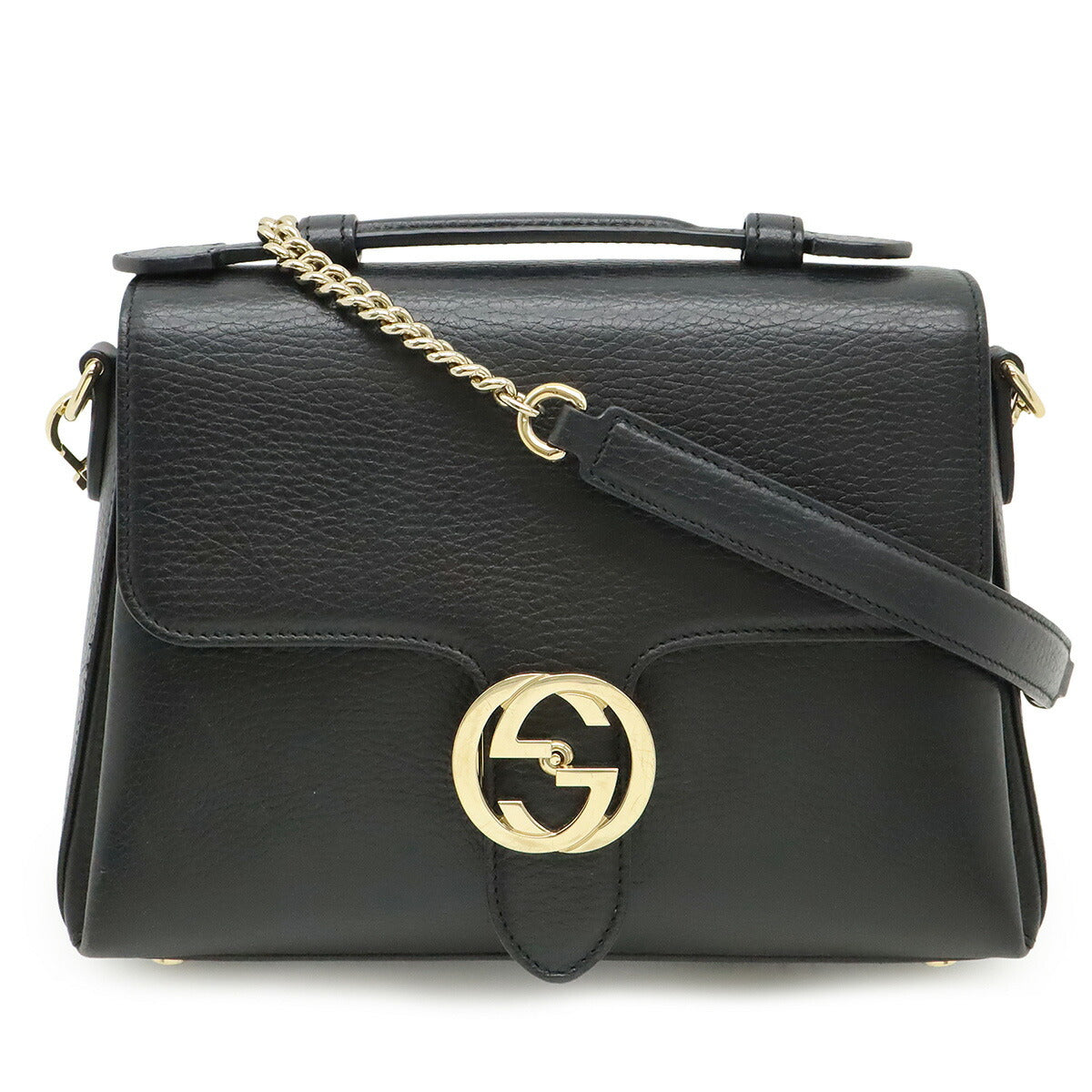 Gucci Interlocking G Leather 2way Handbag