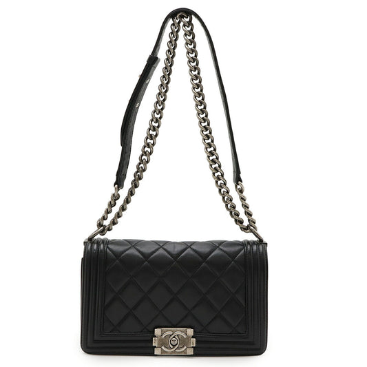 Chanel Boy Chanel Matelasse Calfskin Shoulder Bag