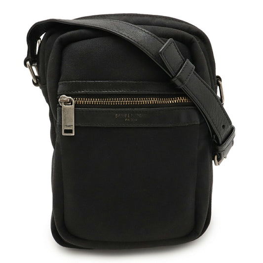 Saint Laurent Canvas Leather Shoulder Bag