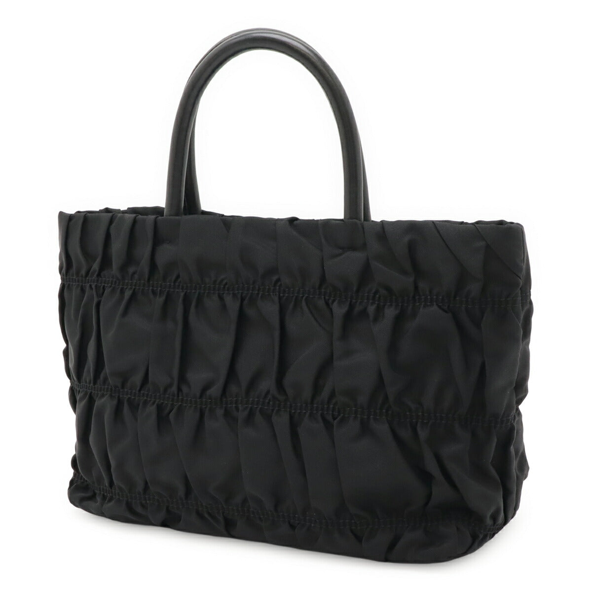 Prada BN1675 Nylon Leather Handbag