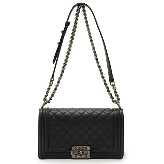 Chanel Boy Chanel Calfskin Shoulder Bag