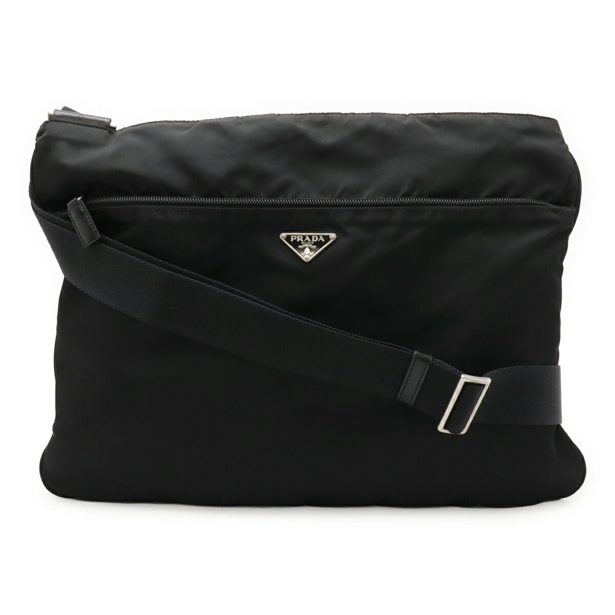 Prada Nylon Leather Shoulder Bag