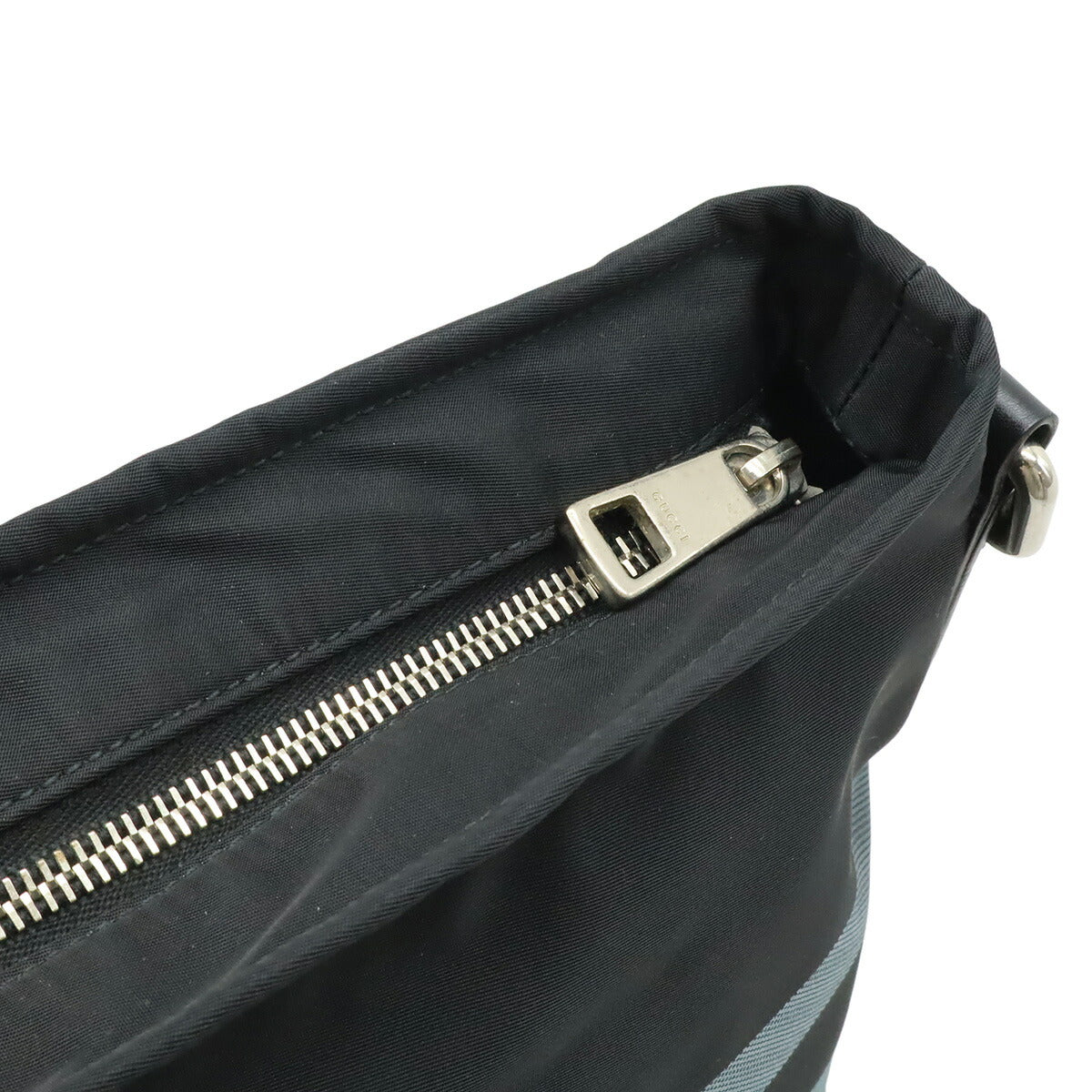 Gucci Diamante Nylon Leather Shoulder Bag
