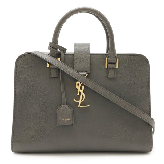 Saint Laurent Paris Small Cabas Leather 2way Bag