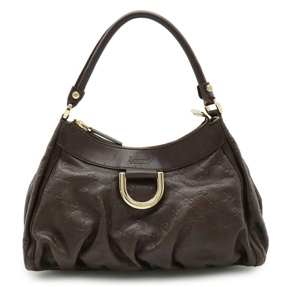 Gucci Abbey Gucci Signature Leather Shoulder Bag