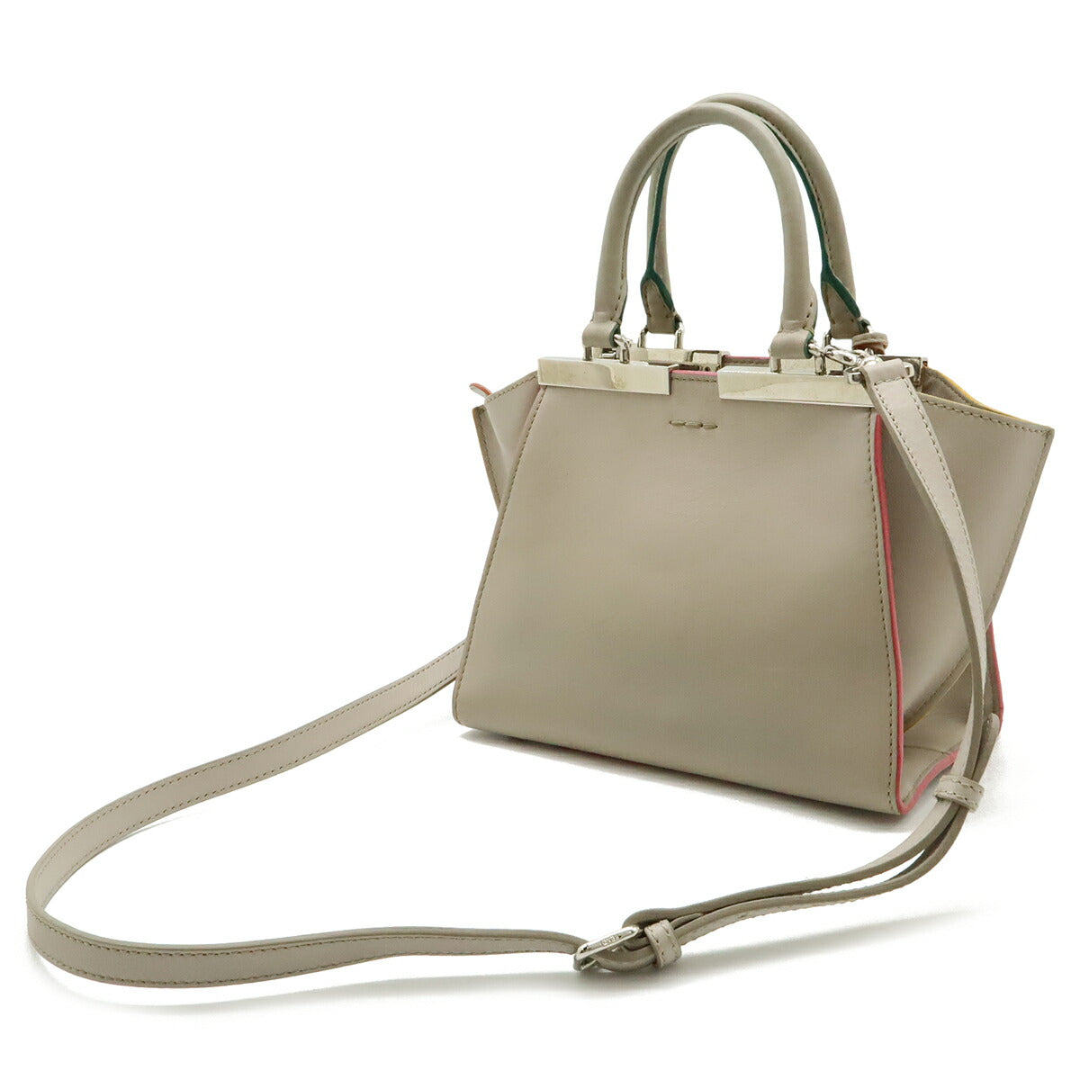 Fendi Selleria Peekaboo Fit Leather 2way Briefcase