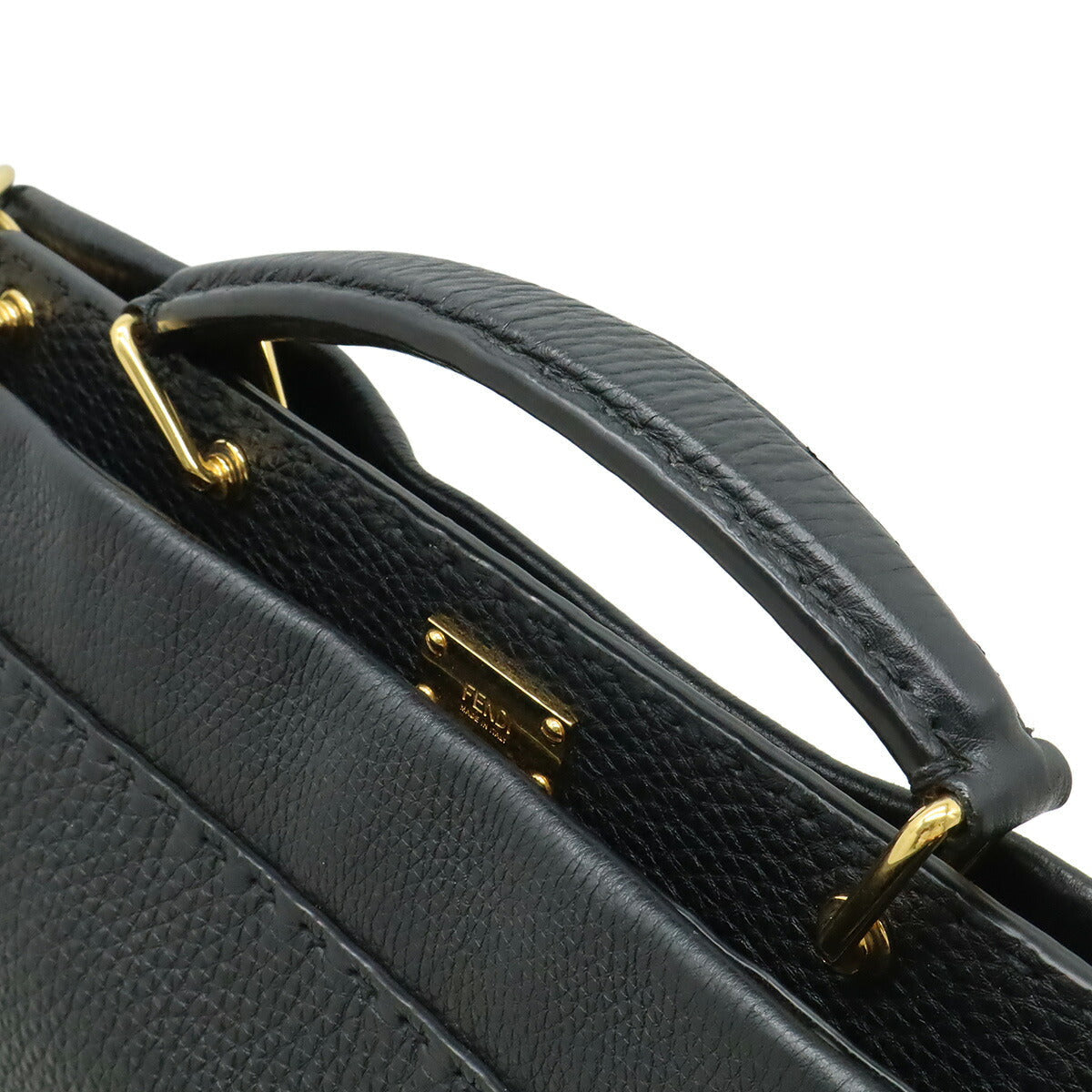 Fendi Selleria Peekaboo Fit Leather 2way Briefcase