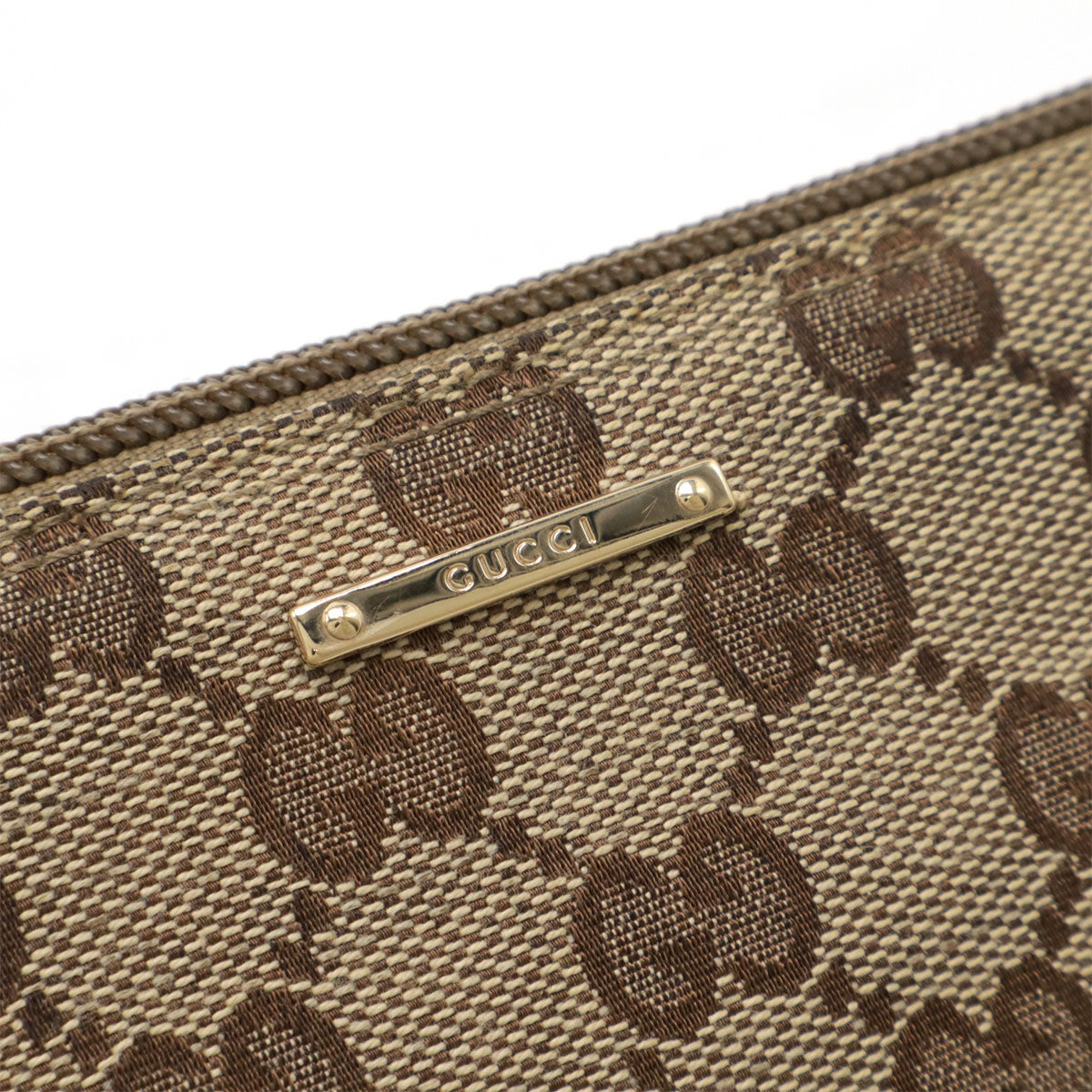 Gucci GG Canvas Leather Handbag