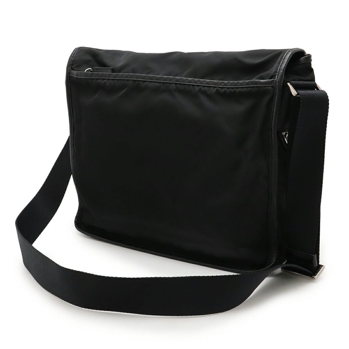 Prada Nylon Leather Shoulder Bag