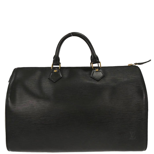 Louis Vuitton 1990 Black Epi 35 Duffle Handbag M42992
