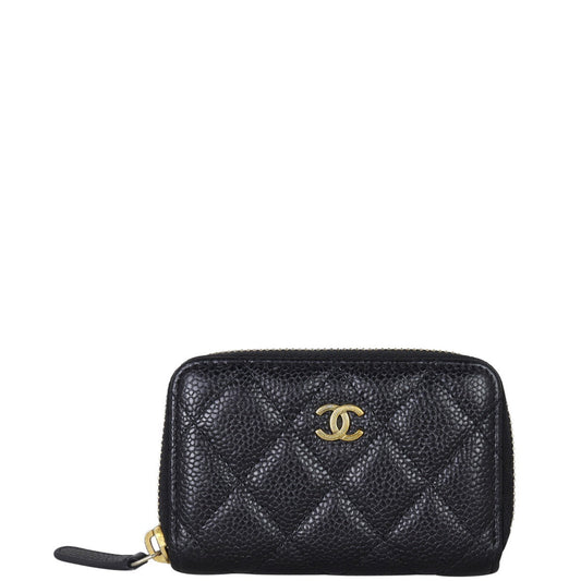 Chanel Classic Zipped Coin Purse | Black