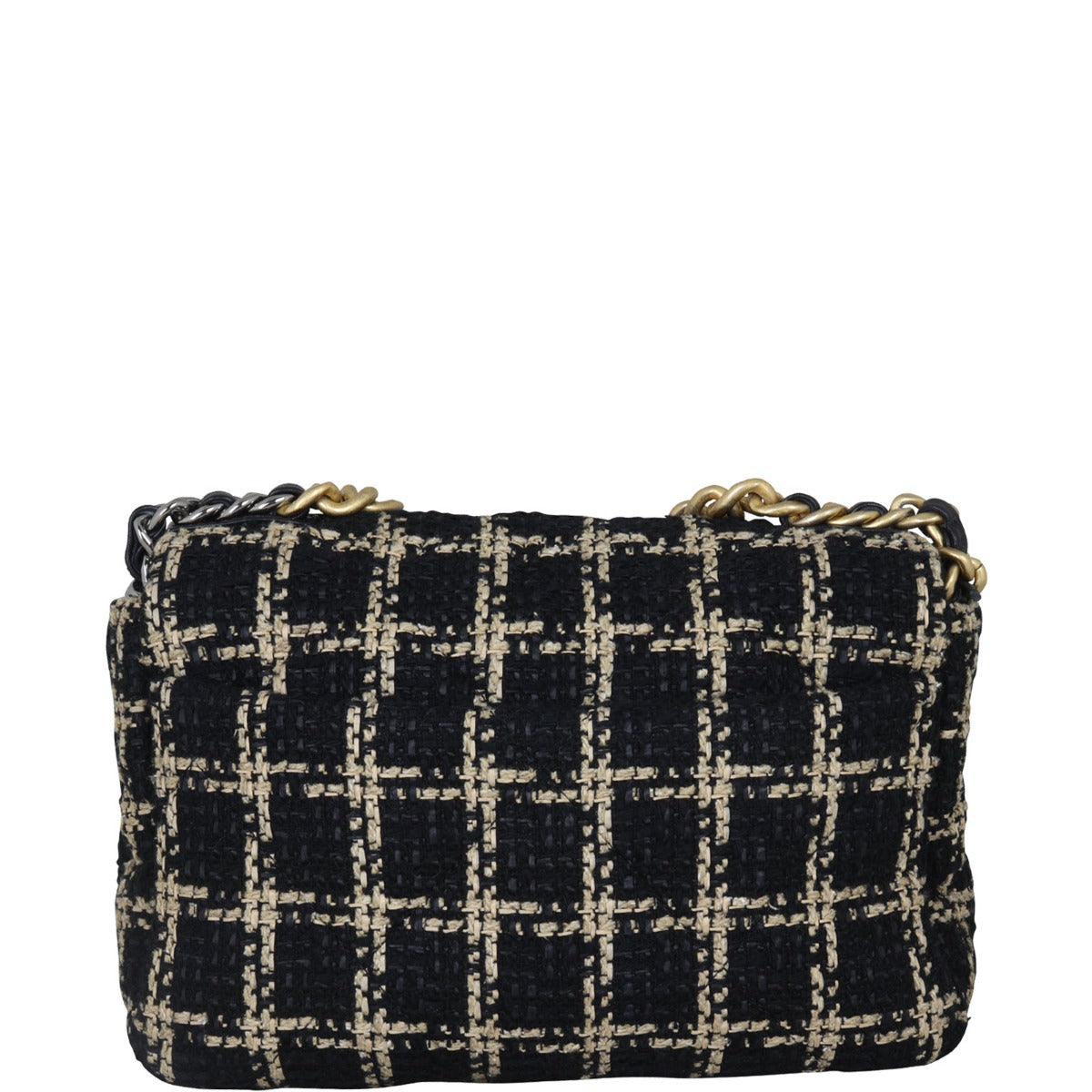 Chanel 19 Tweed Flap Bag Medium |  Black And Beige