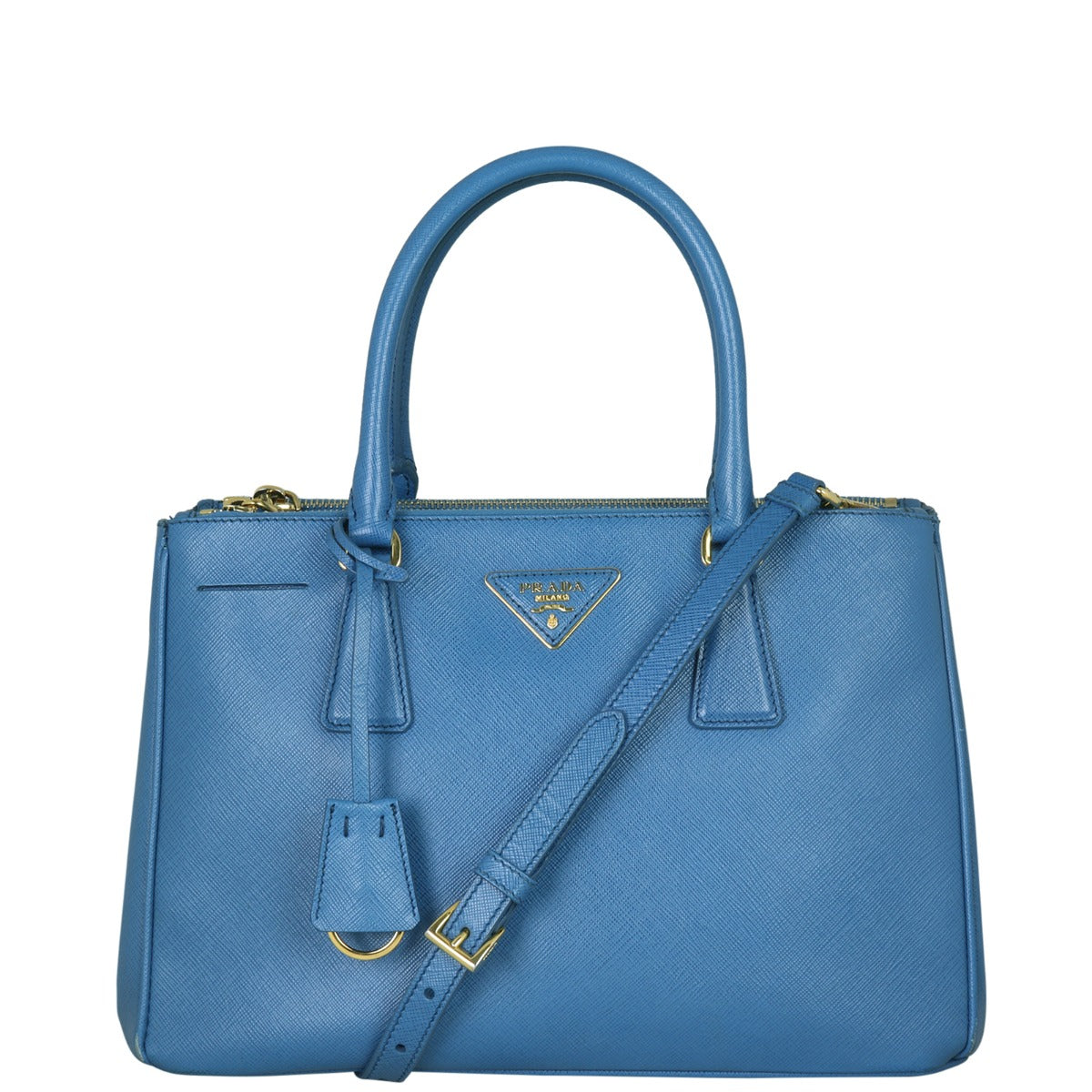 Prada Saffiano Lux Galleria Double Zip Tote Medium