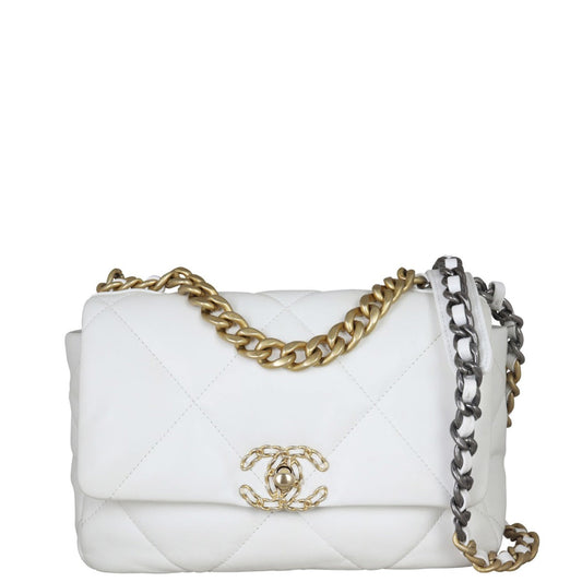 Chanel 19 Flap Bag Medium | White