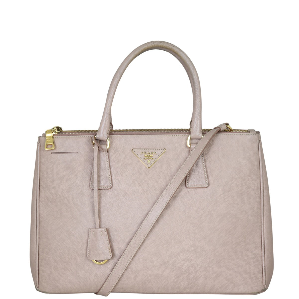 Prada Saffiano Lux Galleria Double Zip Tote Medium