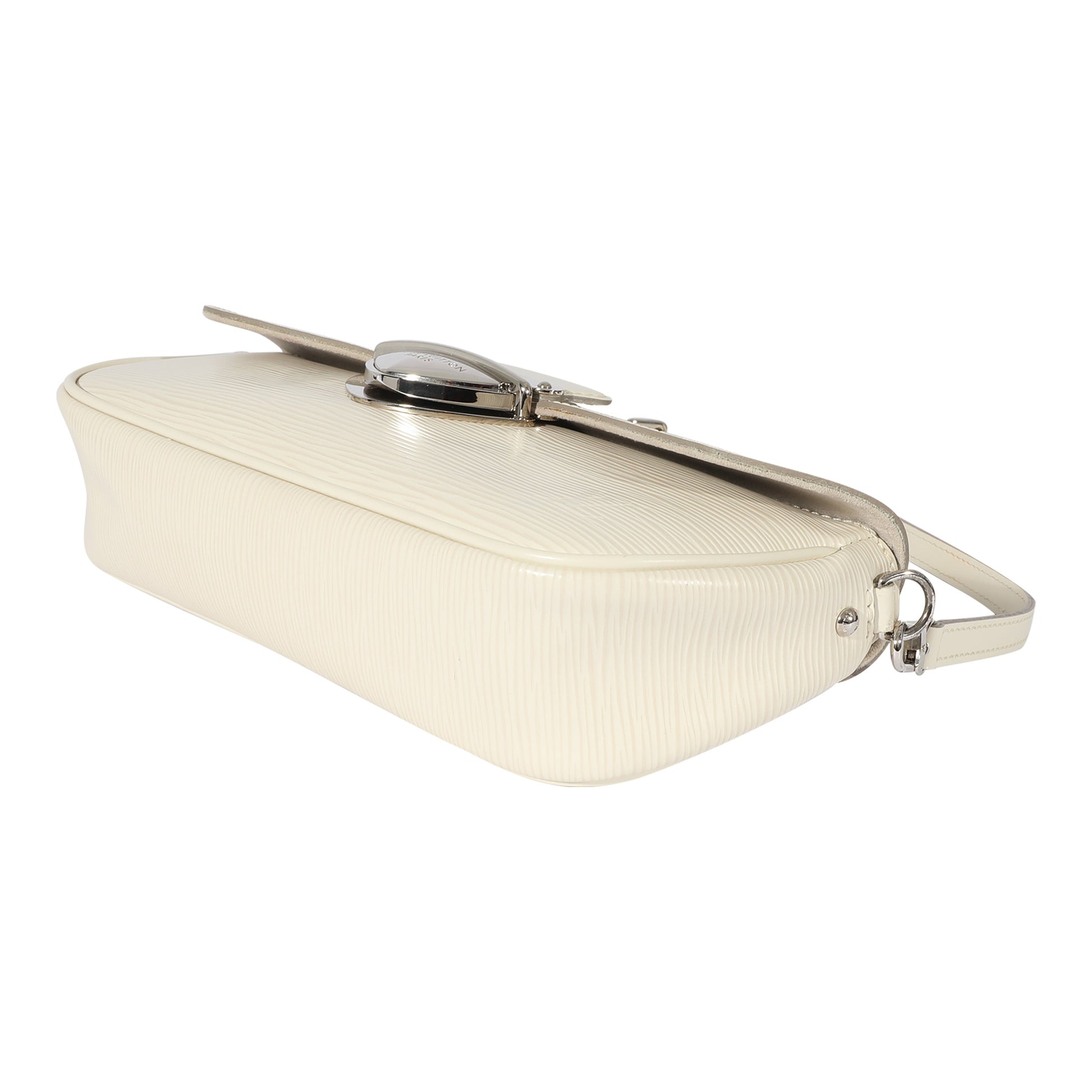  Louis Vuitton White Epi Montaigne Pochette