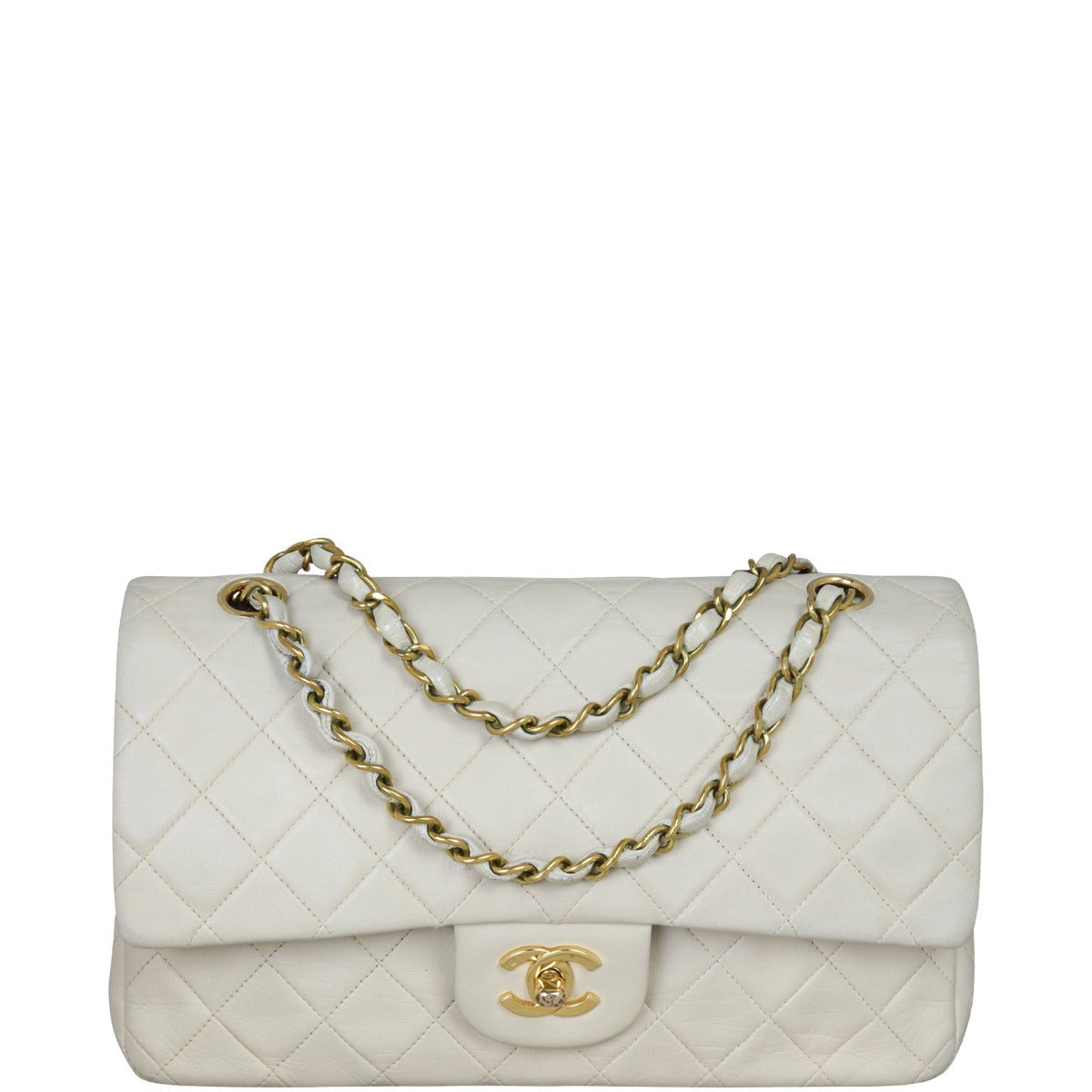 Chanel Classic Double Flap Medium | Cream Vintage