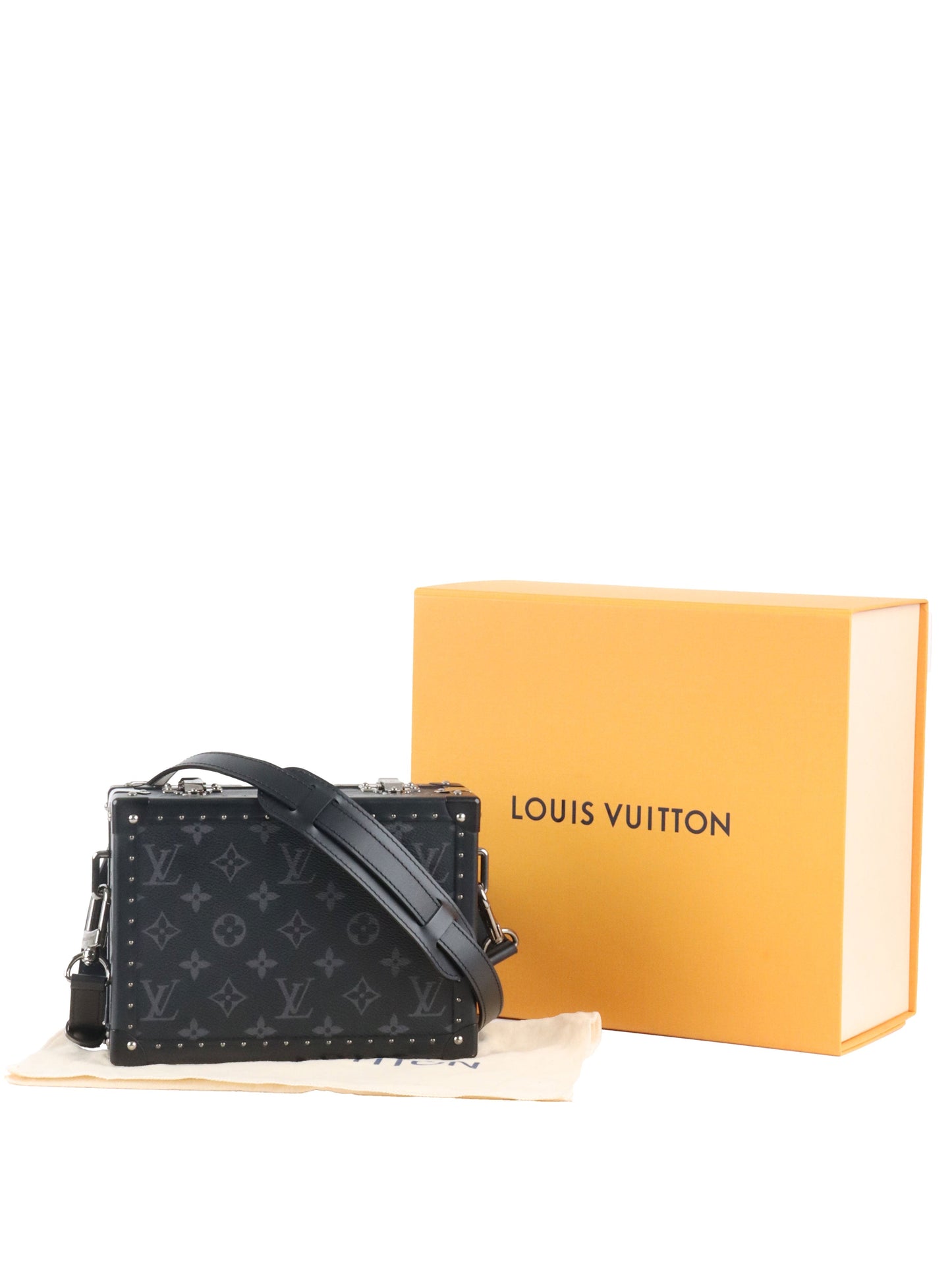 Louis Vuitton Black Monogram Eclipse Clutch Box