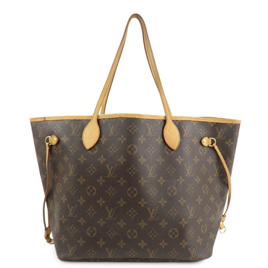Louis Vuitton Monogram Neverfull MM Tote Bag Brown M40156