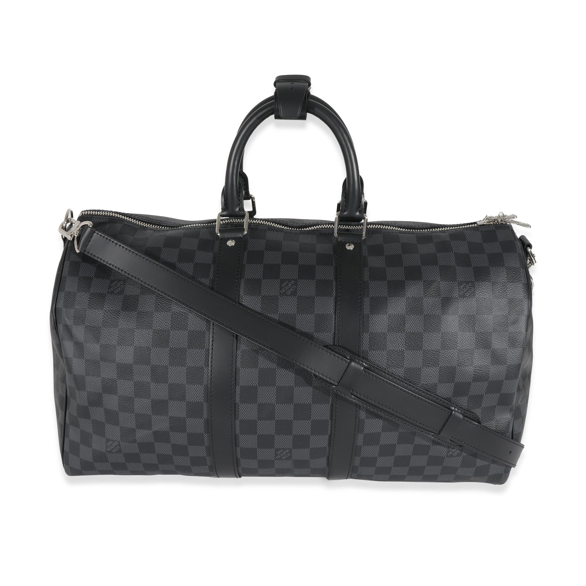 Louis Vuitton Canvas Damier Graphite Keepall Bandouliere 45