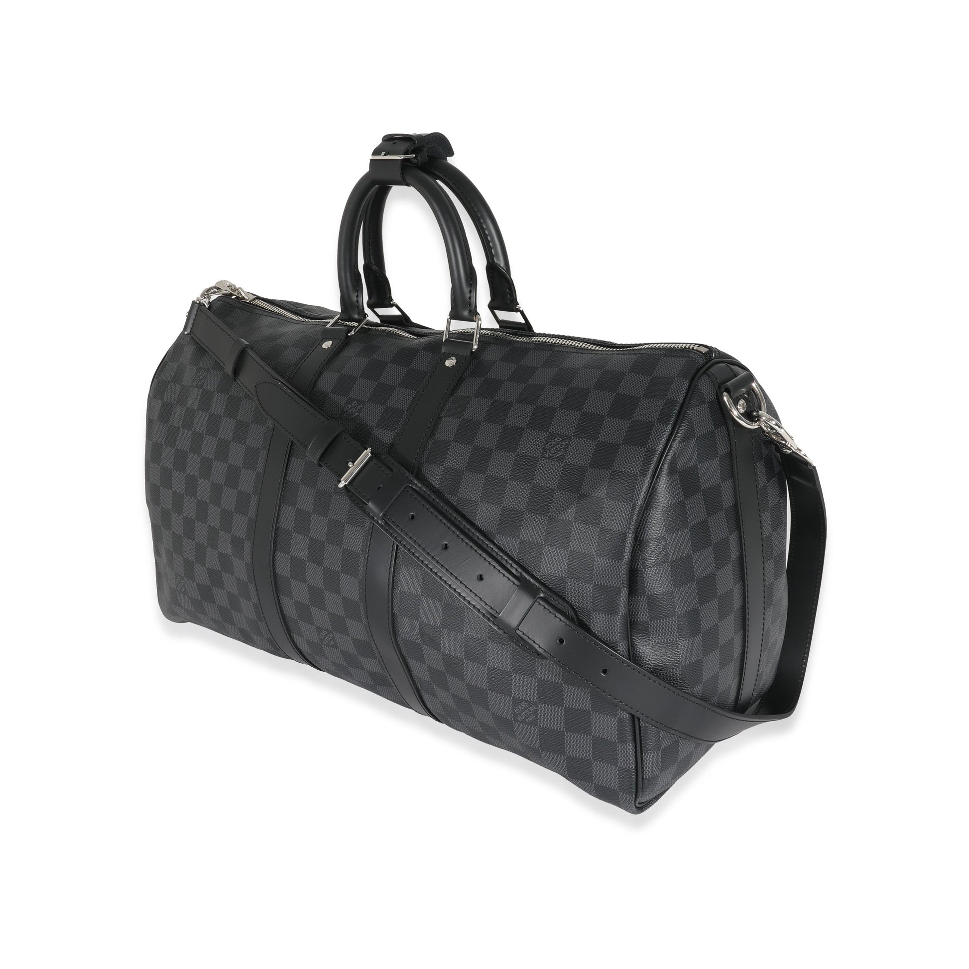 Louis Vuitton Canvas Damier Graphite Keepall Bandouliere 45