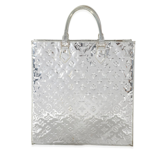 Louis Vuitton Sier PVC Monogram Miroir Sac Plat
