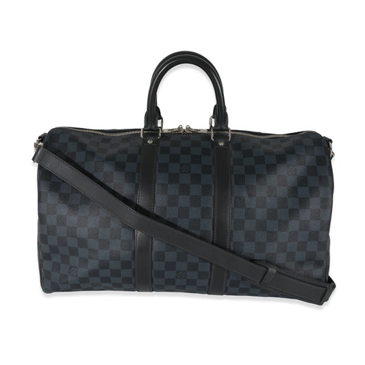 Louis Vuitton Damier Cobalt Canvas Keepall Bandouliere 45