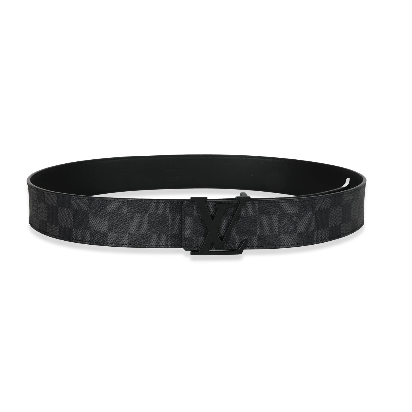 Louis Vuitton Canvas Damier GraphiteInitiales Belt